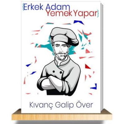 erkek adam yemek yapar kitabı